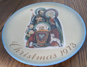 Vintage Schmid 1973 Christmas Plate "The Nativity" - Sister Berta Hummel
